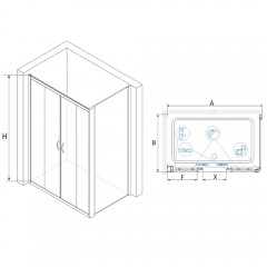 Душевое ограждение RGW Passage PA-41 200x80 010841820-021