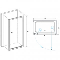 Душевое ограждение RGW Passage PA-43 80x100 04084380-011