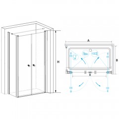Душевое ограждение RGW Passage PA-47 120x80 04084728-011