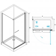 Душевое ограждение RGW Passage PA-48 90x90 04084899-11