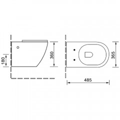 Инсталляция OLI 80 Eco 886914RDOO + унитаз SantiLine SL-5005MG безободковый с сиденьем