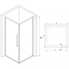 Душевое ограждение RGW Stilvoll SV-35B 100x100 06323500-014