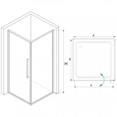 Душевое ограждение RGW Stilvoll SV-43B 80x100 06324380-014
