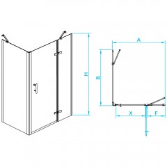 Душевое ограждение RGW Passage PA-77B R 120x90 41087729-084R