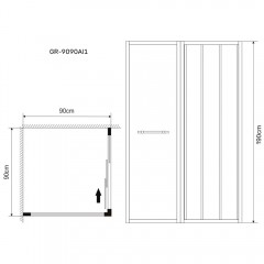 Душевое ограждение Grossman Alba GR-9090Al1