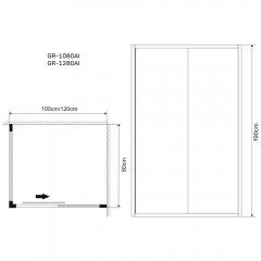Душевое ограждение Grossman Alba GR-1280Al