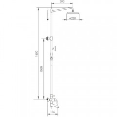 Душевая система Rose R0236E