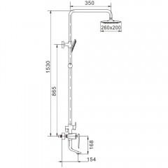 Душевая система Rose R1336F