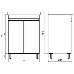 Комплект мебели ASB-Mebel Марко 60-2.0