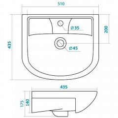 Комплект мебели ASB-Mebel Мессина 50 (Santek)