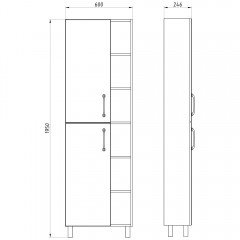 Пенал ASB-Mebel Адель 60