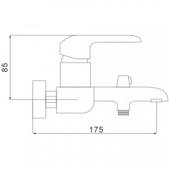 Смеситель для ванны Rose R2102F