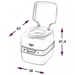 Биотуалет Thetford Porta Potti Qube 165 grey