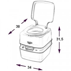 Биотуалет Thetford Porta Potti Qube 335 white