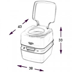 Биотуалет Thetford Porta Potti Qube 345 white