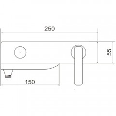 Смеситель для ванны Rose R2702F