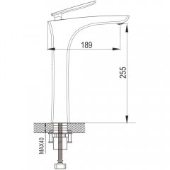 Смеситель для раковины Rose R2711F