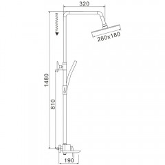 Душевая система Rose R2736