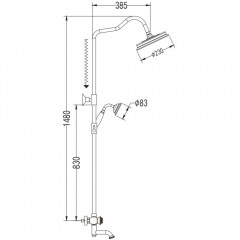 Душевая система Rose R3036Q