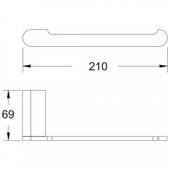 Полотенцедержатель Rose RG1706T