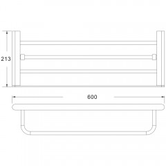 Полка для полотенец Rose RG1708T