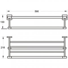 Полка для полотенец Rose RG3008H