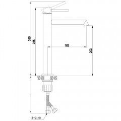 Смеситель для раковины Boch Mann Stella B BM9130