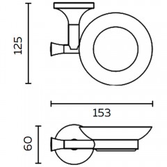 Мыльница AltroBagno Corposo 080714 Or