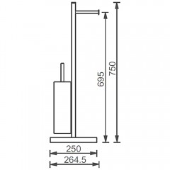 Стойка напольная AltroBagno Beni aggiuntivi FS 083307 NeOp