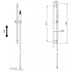 Душевой гарнитур AltroBagno Costanza 030302 Or