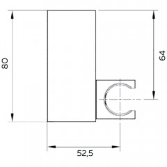 Держатель ручного душа AltroBagno Beni aggiuntivi SHK 070501 Cr