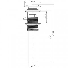 Донный клапан AltroBagno Beni aggiuntivi PU 070203 ROr