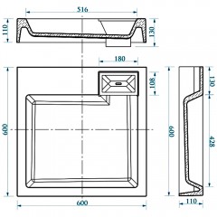 Раковина SuperSan Блед Bld-D1