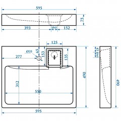 Раковина SuperSan Комо Kom-D1