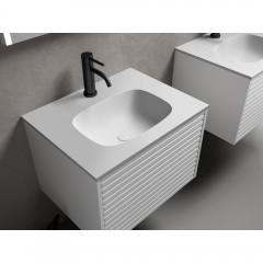 Тумба с раковиной AltroBagno Trento 600 white