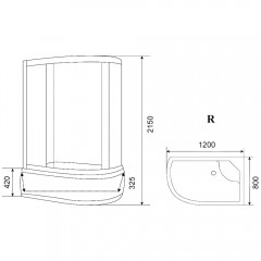 Душевая кабина Parly EF1221R