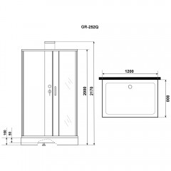 Душевая кабина Grossman GR-252Q