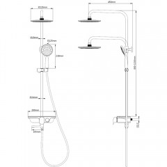 Душевая система WeltWasser WW DP 1020 CR