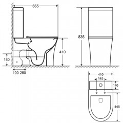 Унитаз Cerutti Santa CT8916 безободковый