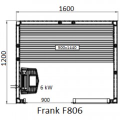 Финская сауна Frank F806 кедр