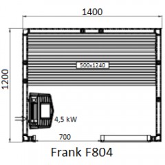 Финская сауна Frank F804 липа