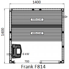 Финская сауна Frank F814 кедр