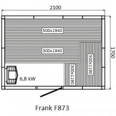 Финская сауна Frank F873 кедр