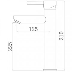 Смеситель для раковины Comforty FC018B-CKBT