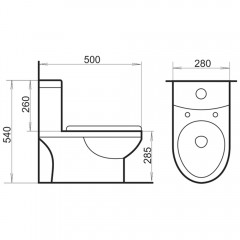 Унитаз детский Comforty 2311B голубой