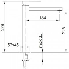 Смеситель для раковины Remer Q-Design QD10LXL