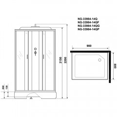 Душевая кабина Niagara Classic NG-33984-14QP