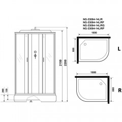 Душевая кабина Niagara Classic NG-33084-14RF