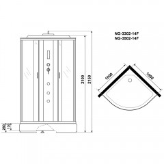 Душевая кабина Niagara Classic NG-3502-14F