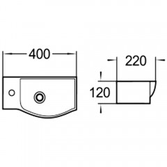 Раковина WeltWasser Aisbach 7940 GL-WT L